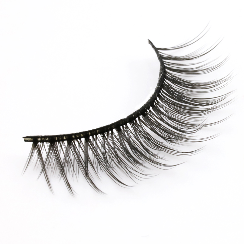 2020 Fashion Style 3D Silk False Strip Lashes with Private Box in the US YY104